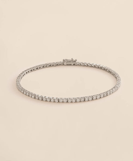 3 CT. Lab-Grown Diamond 14k White Gold Tennis Bracelet | Brooks Brothers Featured