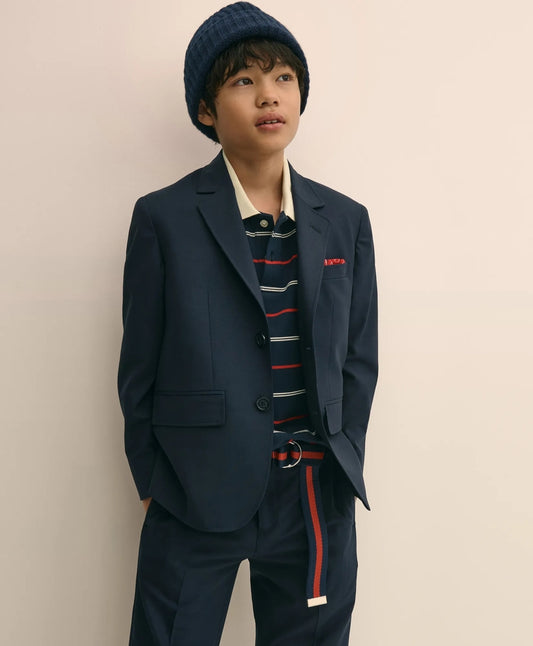 Boys Junior Two-Button Wool Suit Jacket | Brooks Brothers Featured