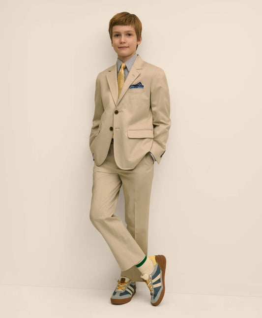 Boys Prep Stretch Cotton Suit Pants | Brooks Brothers Featured