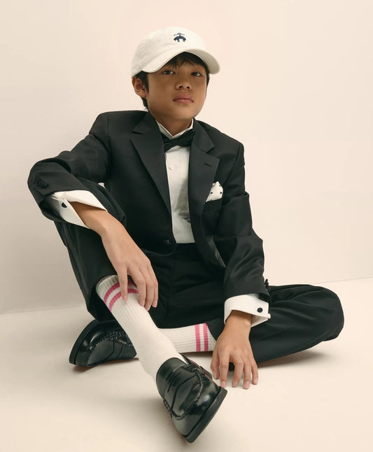 Boys Prep Stretch Wool Tuxedo Pants | Brooks Brothers Smart Buy