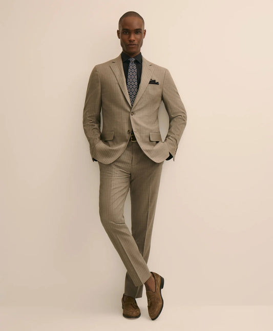 Brooks Brothers Explorer Collection Slim Fit Wool Stripe Suit Pants | Brooks Brothers Featured