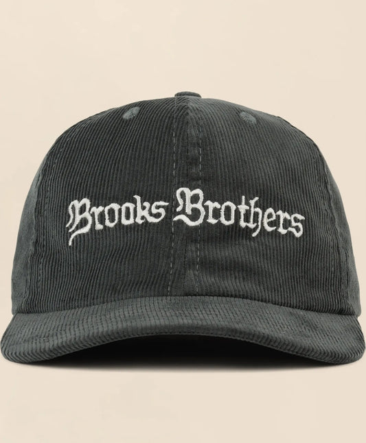 Brooks Brothers x Brain Dead Cotton, Corduroy & Leather Emblem Baseball Hat | Brooks Brothers Premium