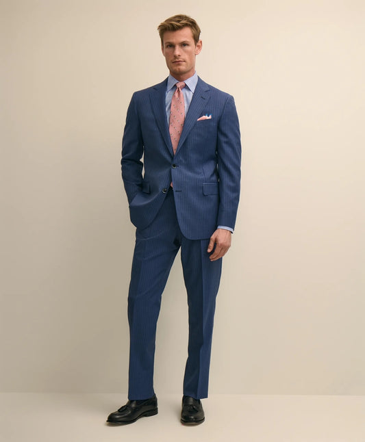 Classic Fit Wool Stripe 1818 Suit | Brooks Brothers New