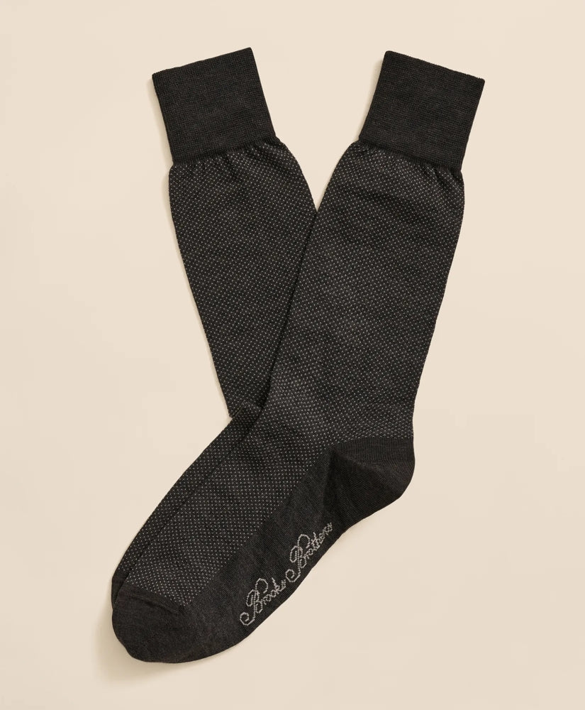 Cotton-Blend Birdseye Socks | Brooks Brothers Top Pick