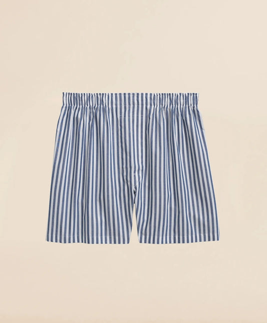 Cotton Broadcloth Butcher-Stripe Boxers | Brooks Brothers Smart Buy