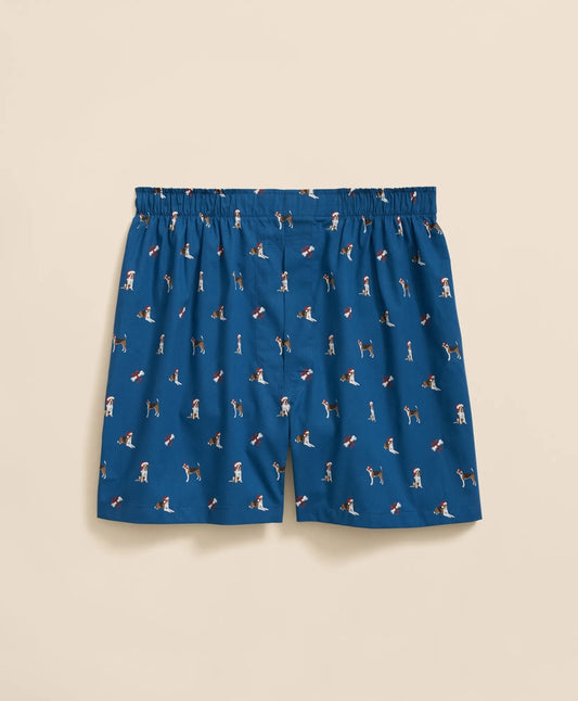 Cotton Broadcloth Holiday Dog Boxers | Brooks Brothers Customer Favorite