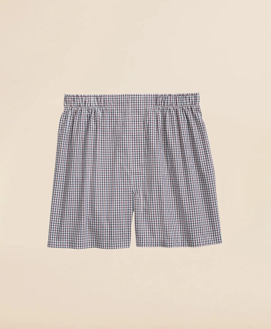 Cotton Broadcloth Tattersall Boxers | Brooks Brothers Popular