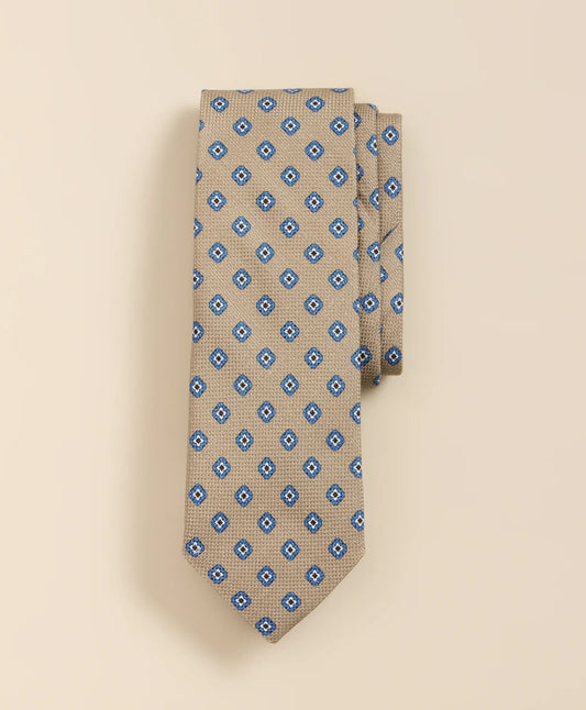 Cotton-Silk Square Flower Tie | Brooks Brothers Customer Favorite