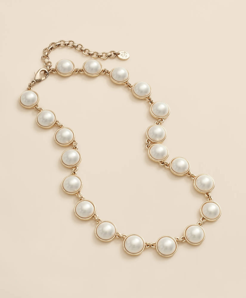 Faux-Pearl Gold-Plated Necklace | Brooks Brothers Top Pick