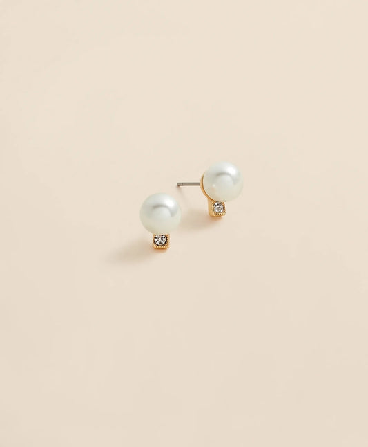 Faux Pearl Stud Earrings | Brooks Brothers Customer Favorite
