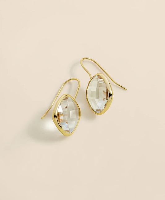 French-Wire Drop Earrings with Channel-Set Crystals | Brooks Brothers New