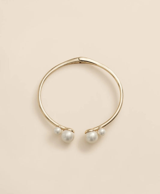 Gold-Tone Faux-Pearl Bangle | Brooks Brothers Featured