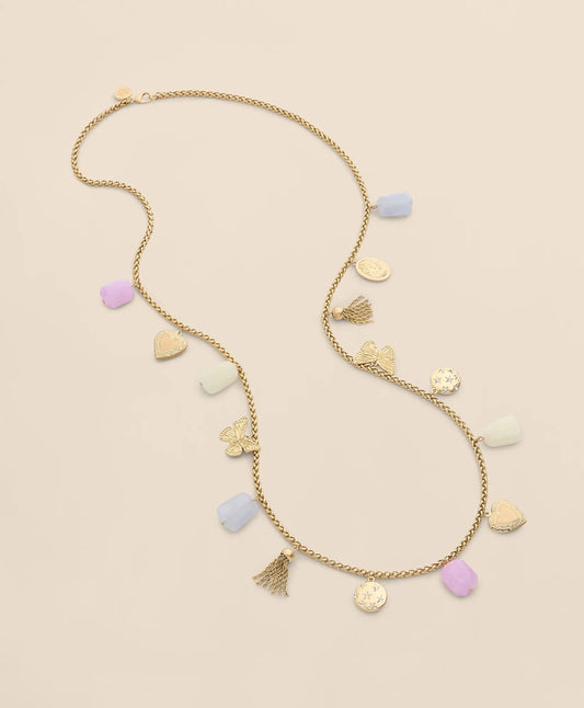 Gold-Tone Long Charm Necklace | Brooks Brothers Top Pick