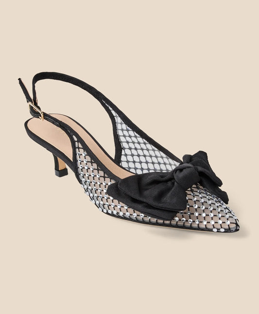 Jack Rogers Debra Jeweled Kitten Heel Slingbacks | Brooks Brothers Smart Buy