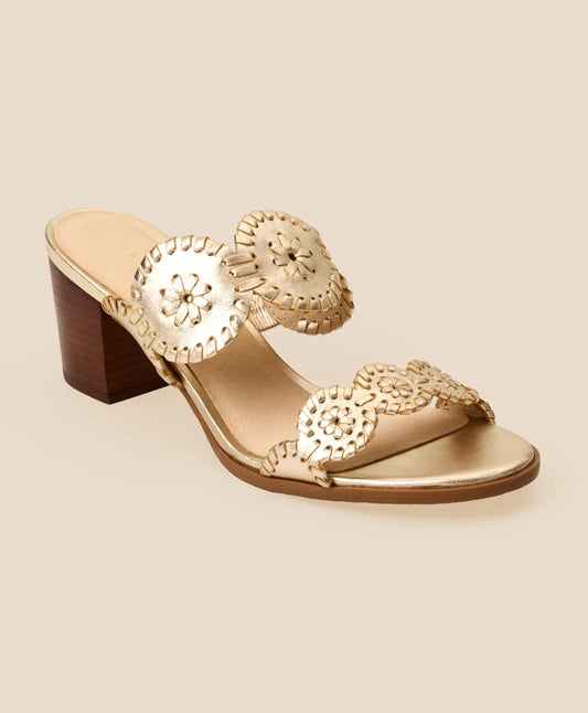 Jack Rogers Lauren Mid-Heel Leather Sandals | Brooks Brothers Popular