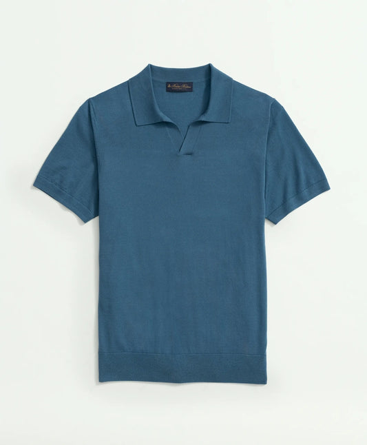 Lightweight Luxe All-Season Sweater, Johnny Collar | Brooks Brothers Customer Favorite