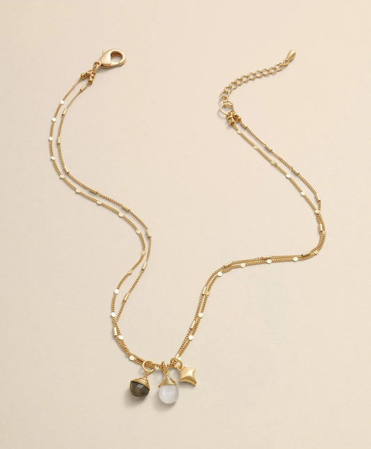 Loni Paul Two-Strand Charm Necklace in 14K Plated Gold | Brooks Brothers Top Pick