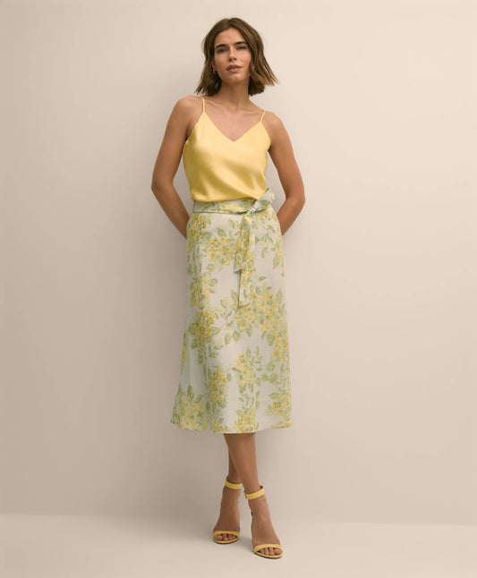 Linen A-Line Waist-Tie Skirt | Brooks Brothers Top Pick