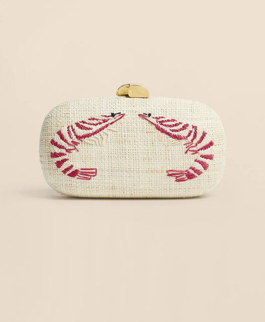 Pamela Munson Shrimp Cocktail Clutch | Brooks Brothers New