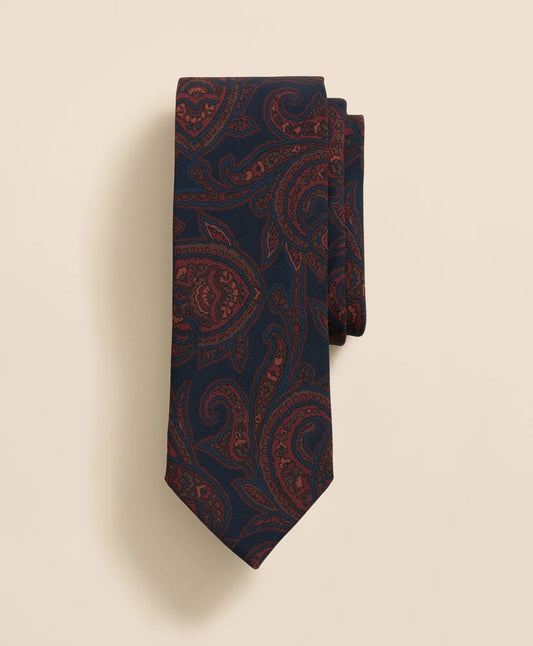Silk Large Paisley Tie | Brooks Brothers Smart Buy