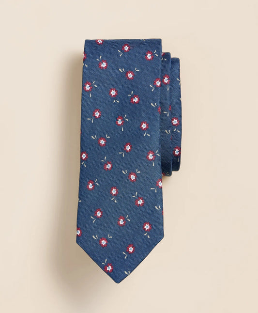 Silk-Linen Flower Tie | Brooks Brothers Customer Favorite