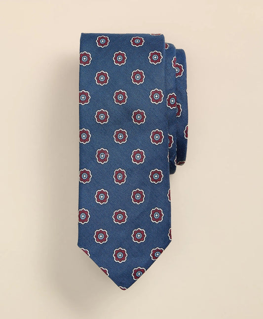 Silk-Linen Foulard Tie | Brooks Brothers Smart Buy
