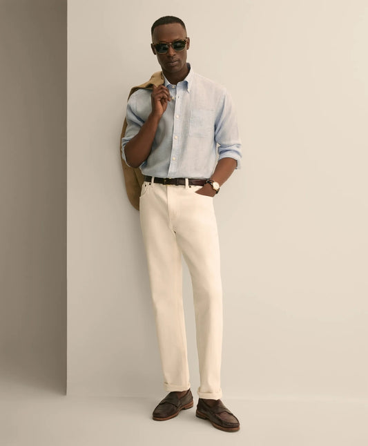 Straight Fit Denim Jeans | Brooks Brothers Featured