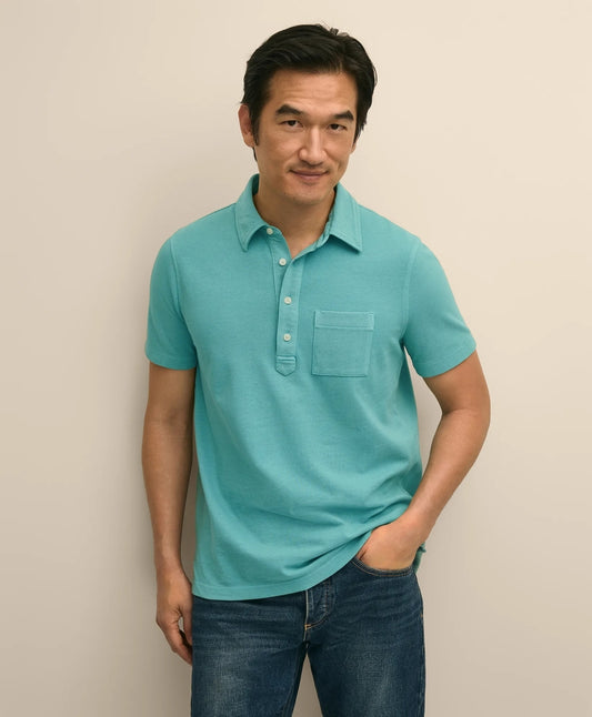 The Vintage Short-Sleeve Garment Dyed Polo Shirt | Brooks Brothers New