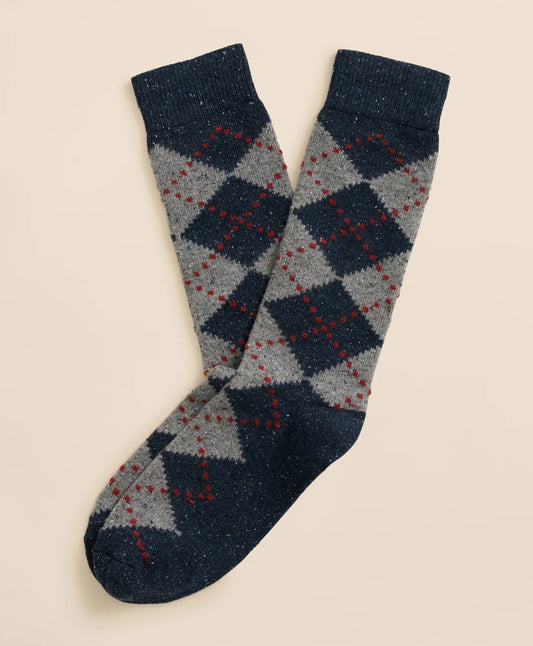 Wool-Silk Blend Argyle Socks | Brooks Brothers Popular