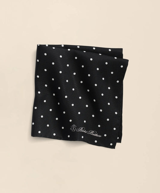 Small Dot Silk Pocket Square | Brooks Brothers Featured