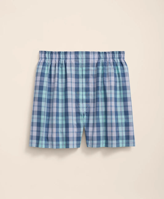 Cotton Broadcloth Bold Plaid Boxers | Brooks Brothers Customer Favorite