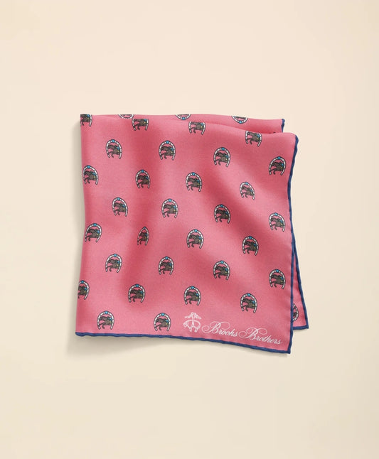 Silk Equestrian Motif Pocket Square | Brooks Brothers Popular
